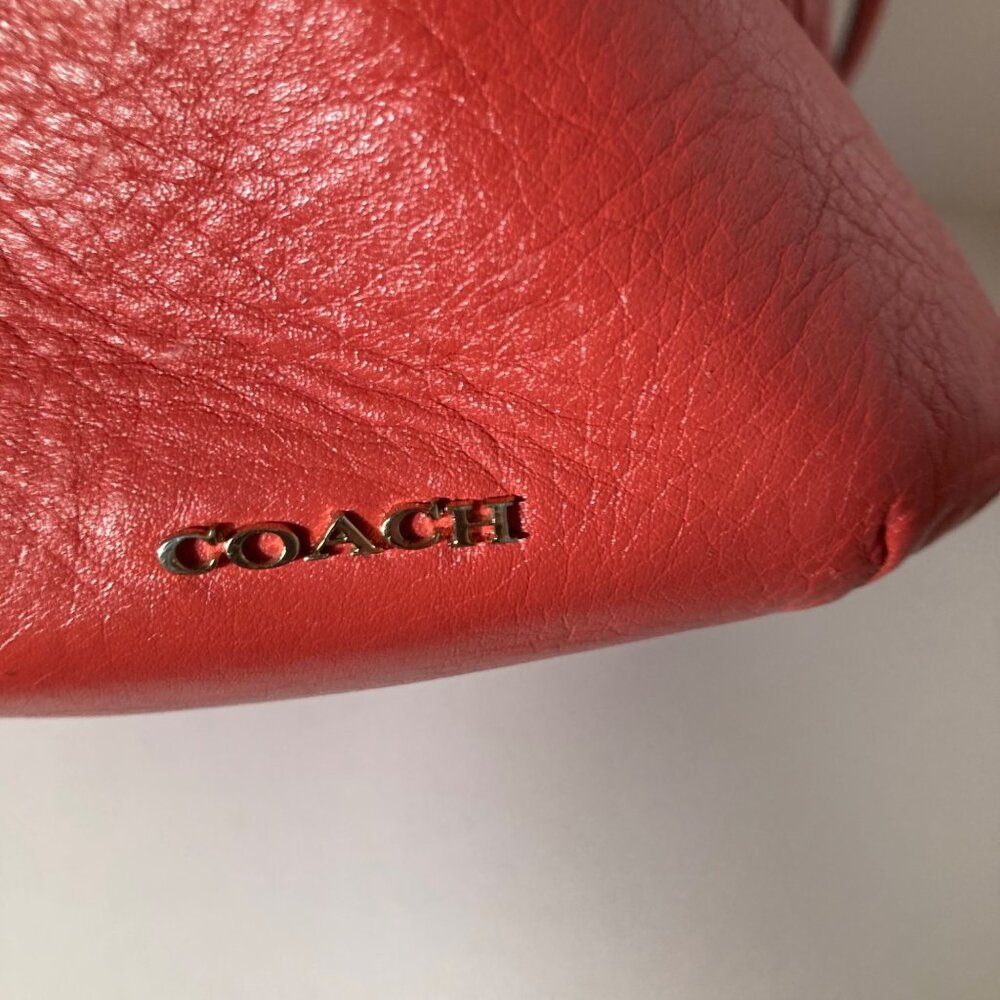 Coach 25984 Madison North South Gathered Leather Satchel 14.5 x 12.25 x 6" - Picture 9 of 16